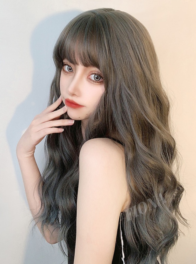 그레이블루 웨이브 컬 통가발