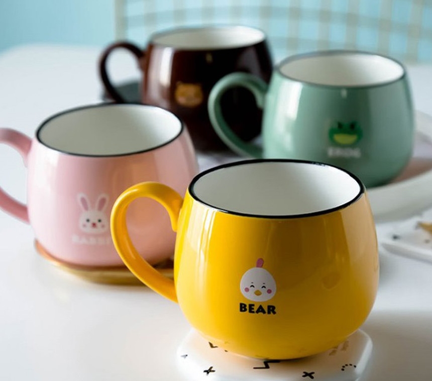 애니멀 머그컵  귀여운 머그잔