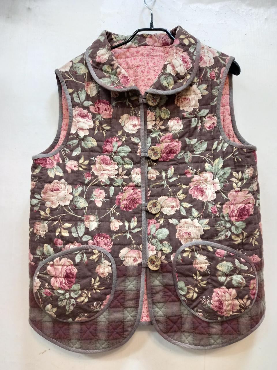 퀼트 조끼ㅡ66(핸드메이드)