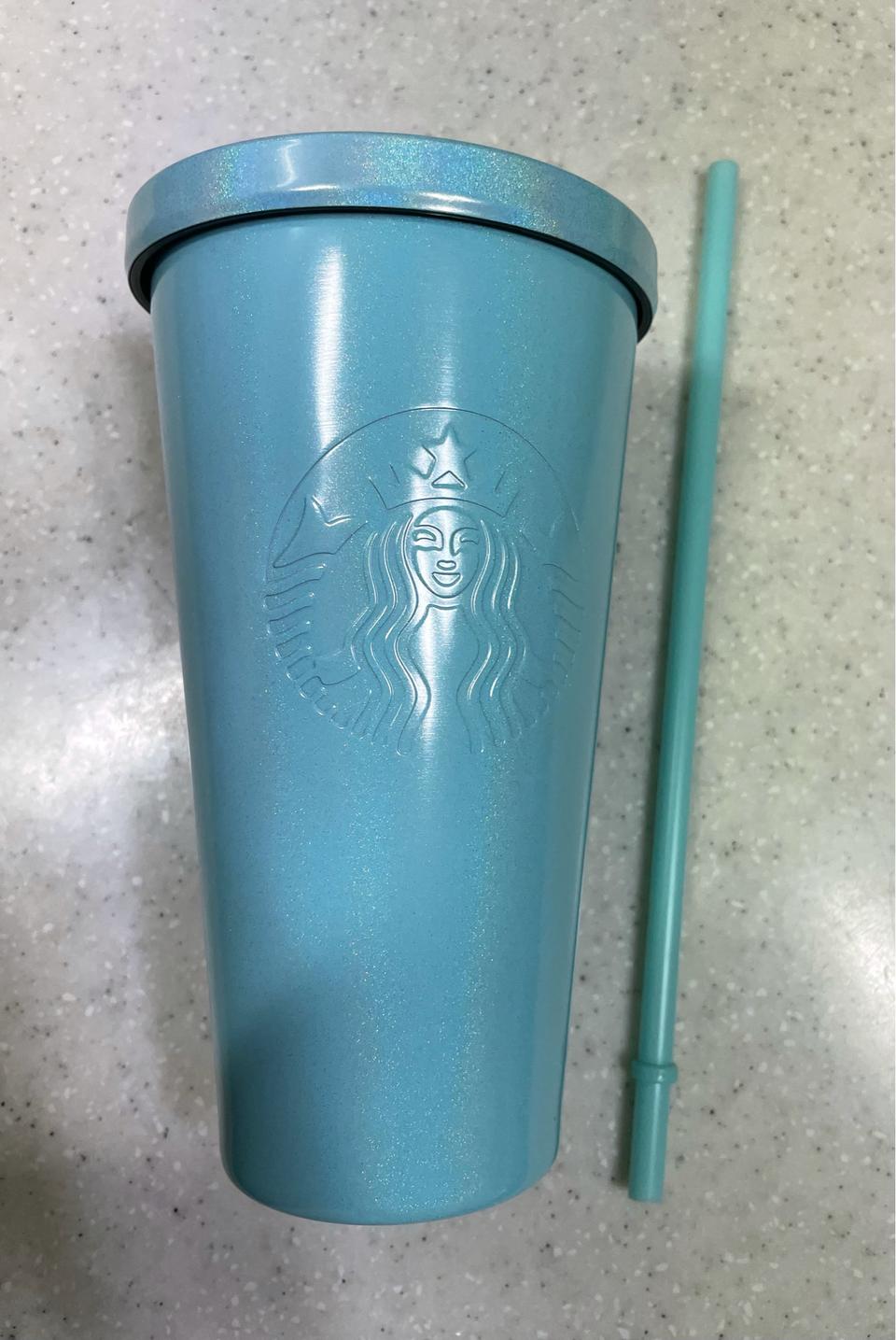 스타벅스 에메랄드빛 텀블러