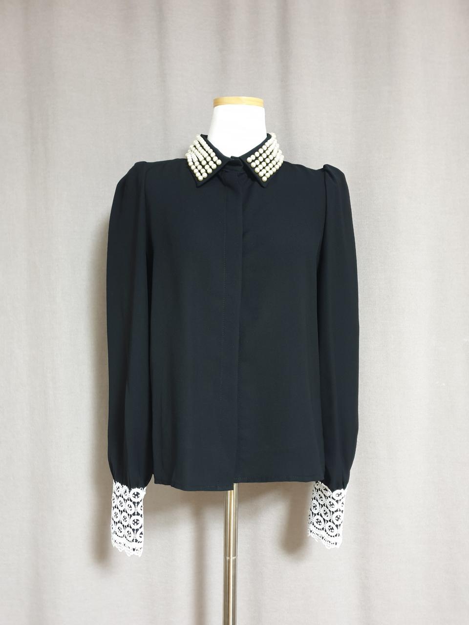 진주 레이스 블라우스