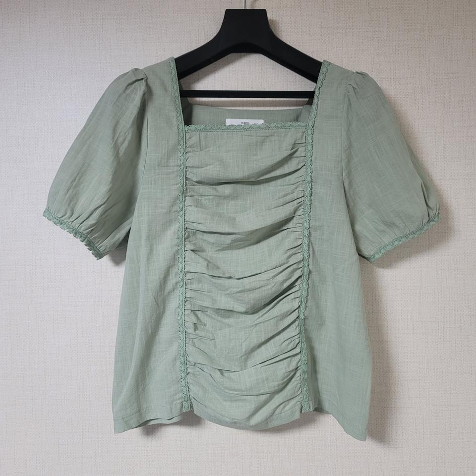 새옷만판매 레이스 린넨 블라우스