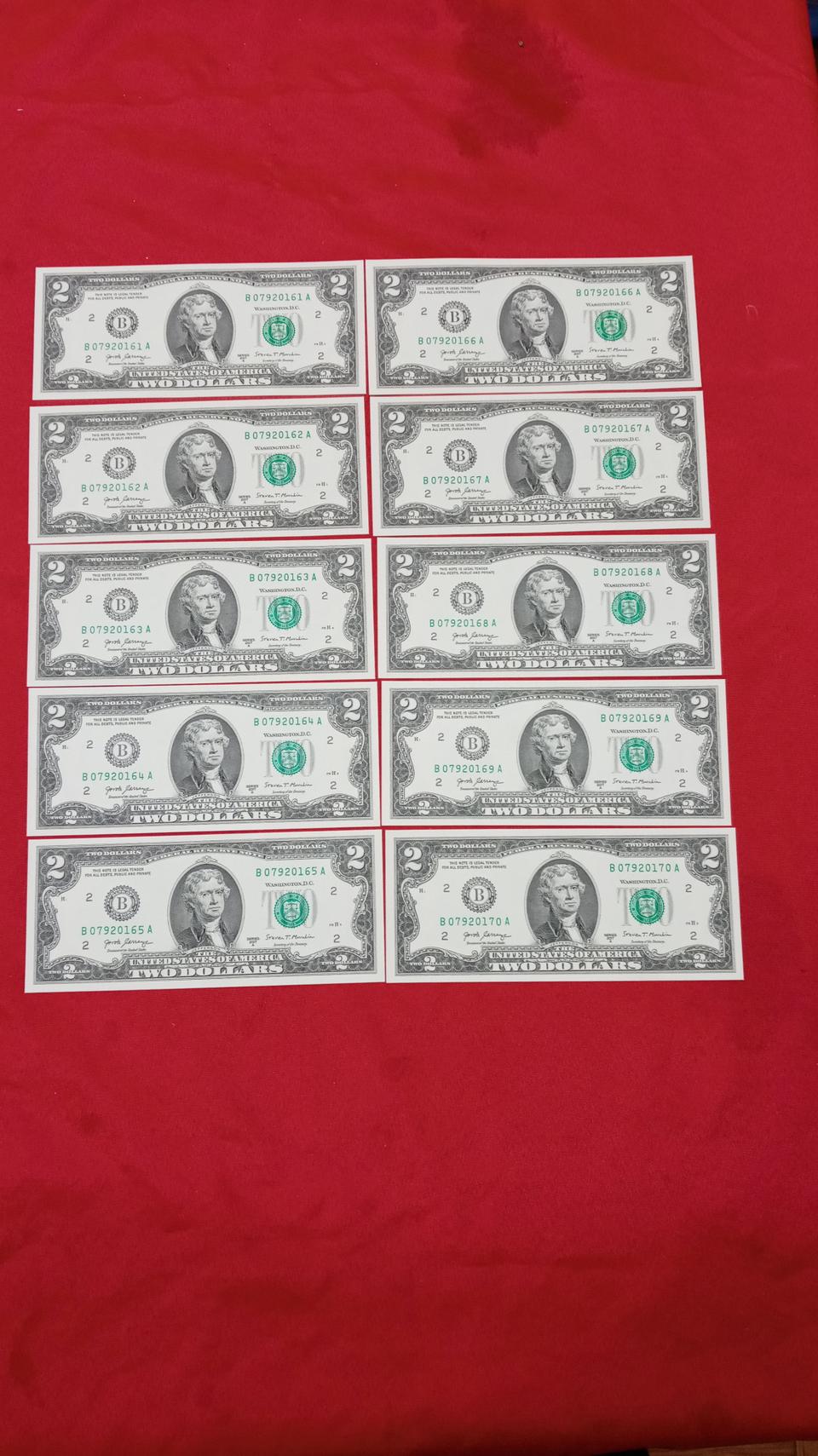 행운달러 2달러 10매