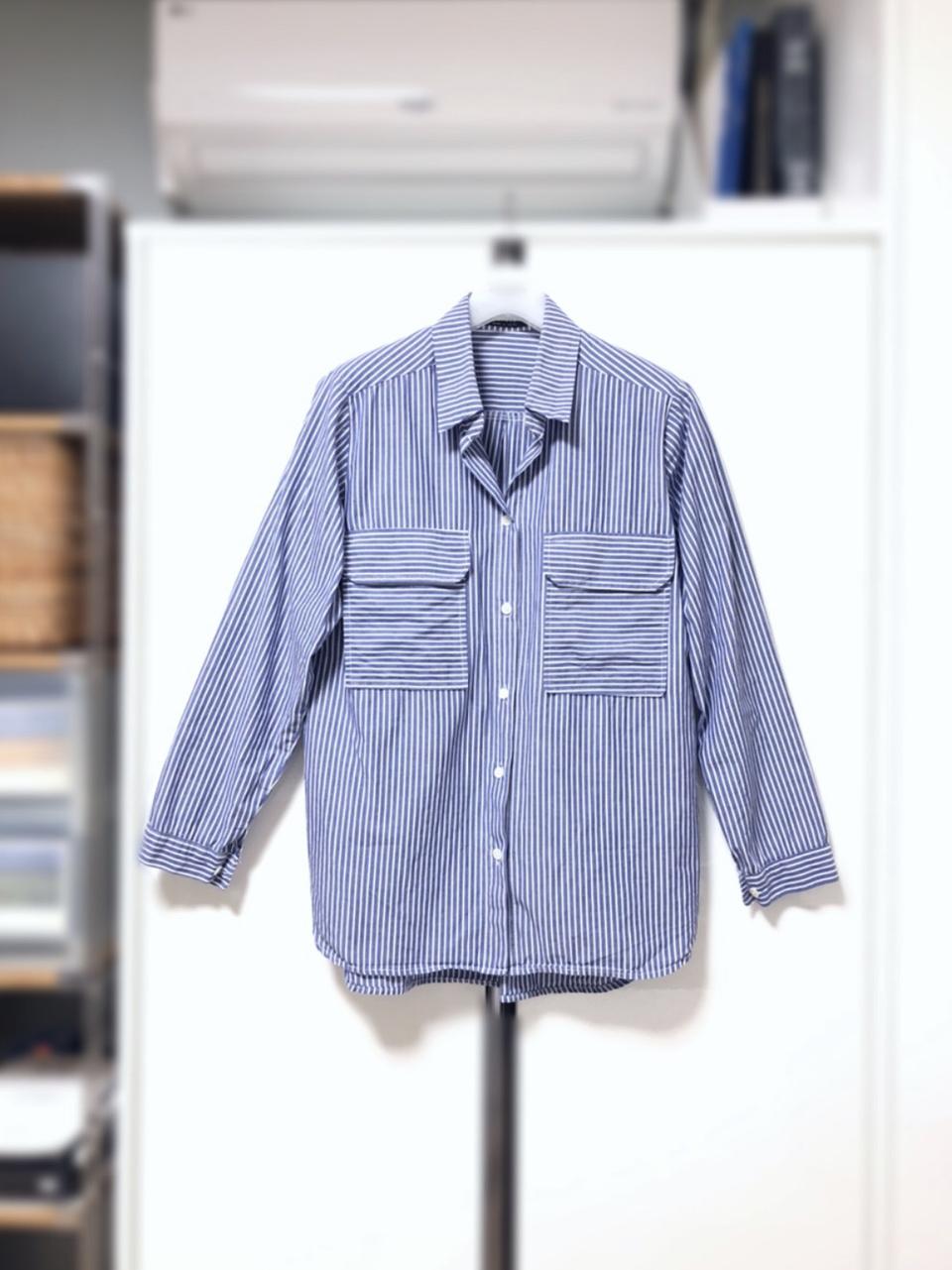 임블리 여성스트라이프셔츠 여성긴팔남방 여성긴팔셔츠