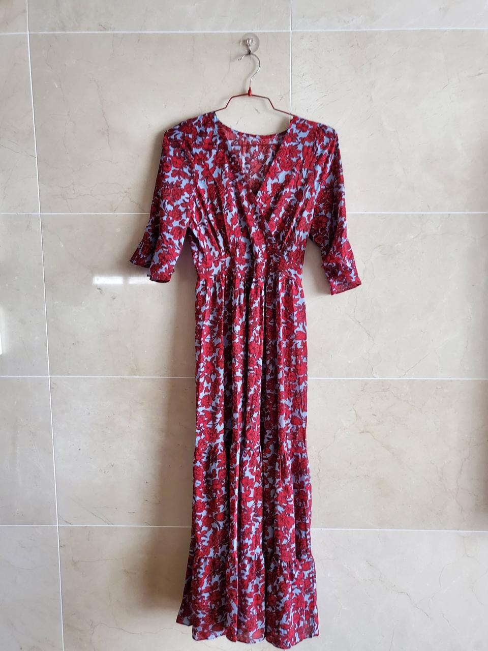 플라워패턴 롱원피스