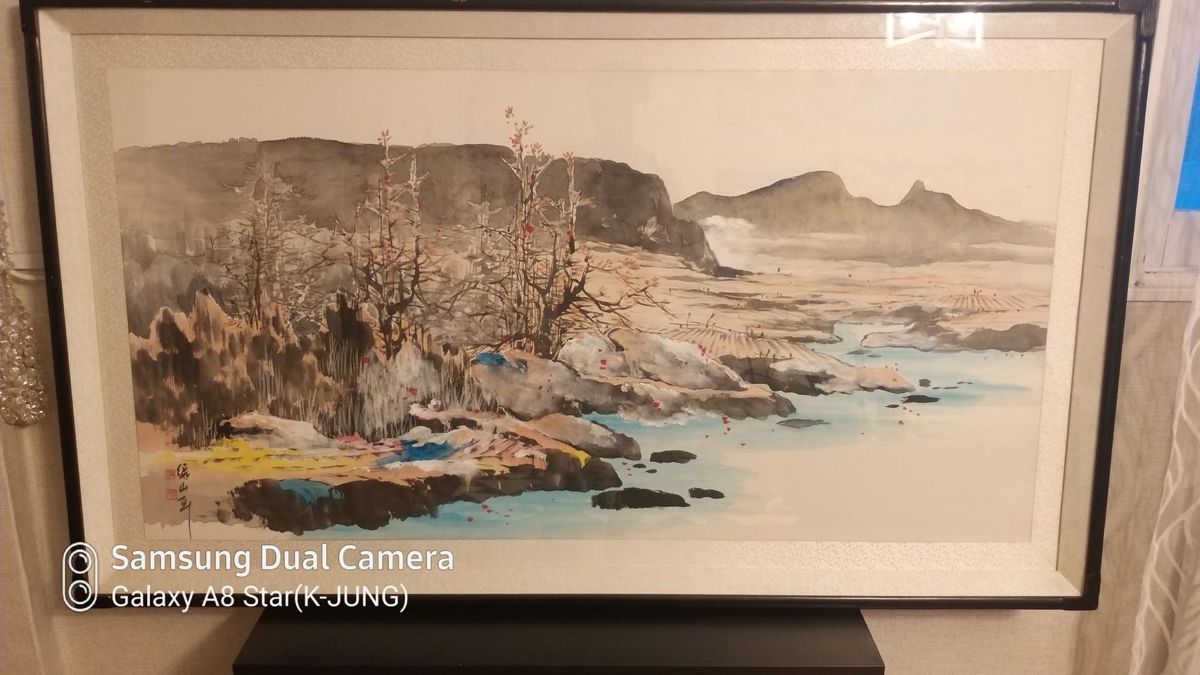 수채화.산수화 그림액자(대형)