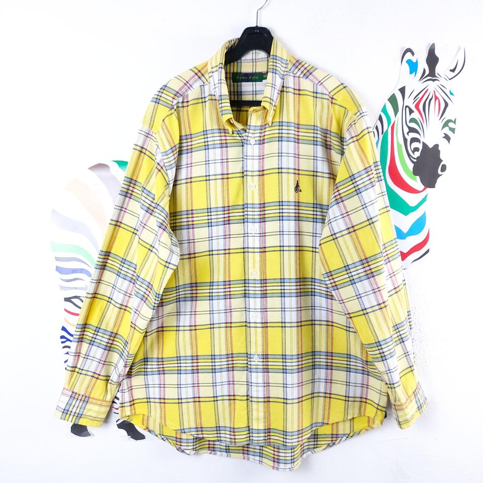 빈폴 오버핏 체크 셔츠 100