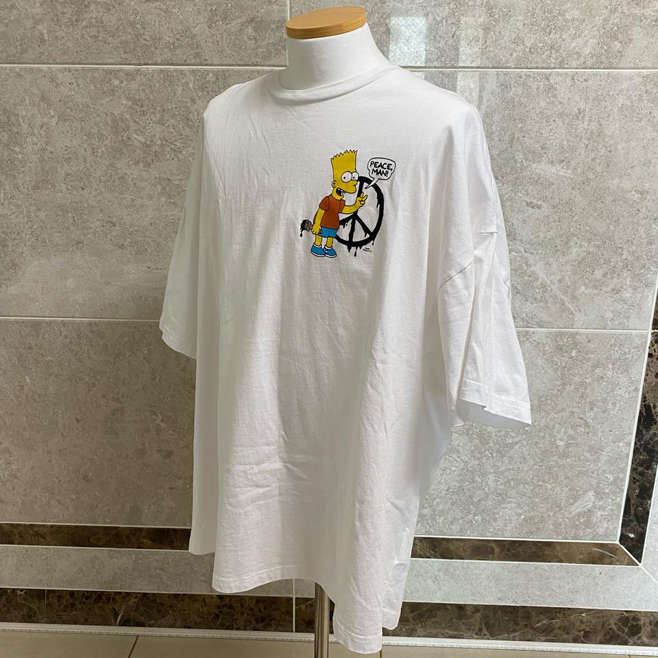 오프화이트 심슨 반팔