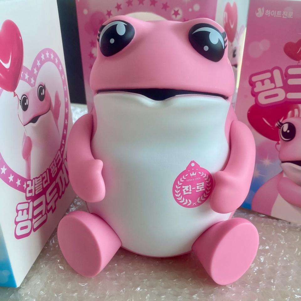 미개봉 새상품) 진로 러블리 핑크 두꺼비 피규어