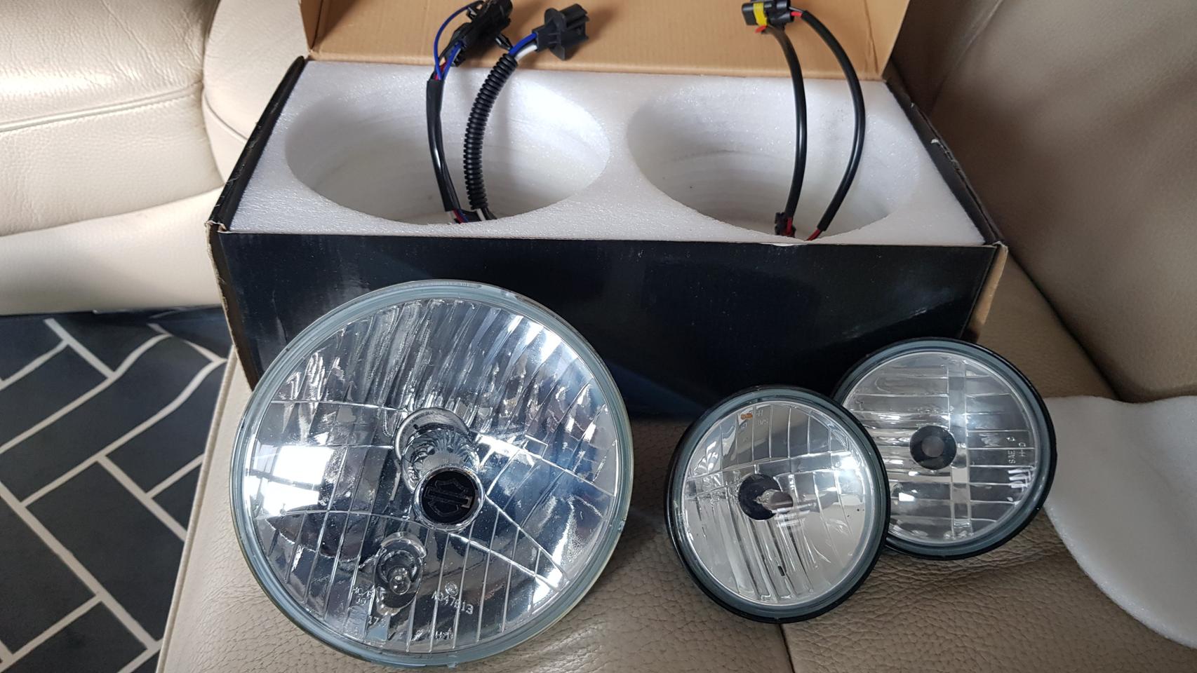 할리데이비슨 정품 헤드라이트+안개등