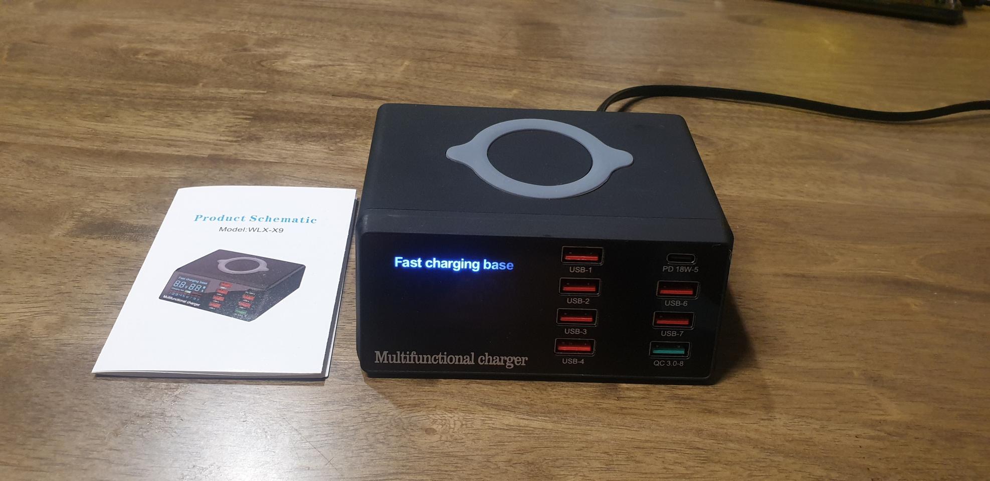 휴대폰 충전기  무선가능 최대9대