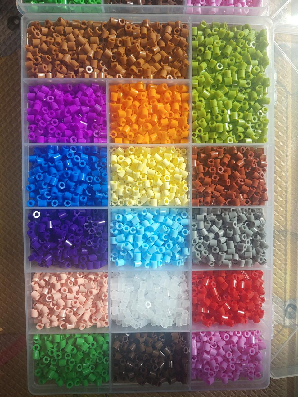 컬러비즈 블럭입니다. 새상품