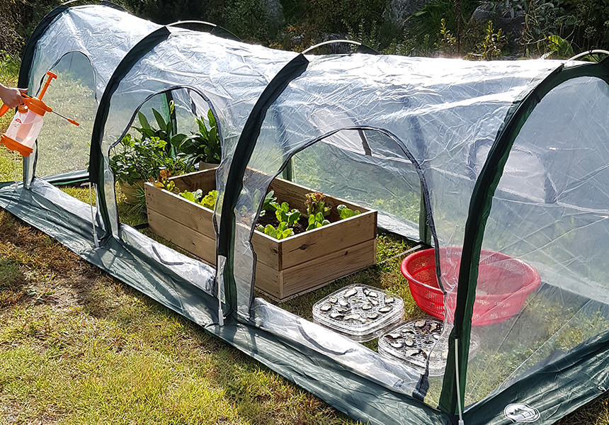 미니 비닐하우스 원터치 소형 온실 고추건조 다육이 가정용 다용도하우스