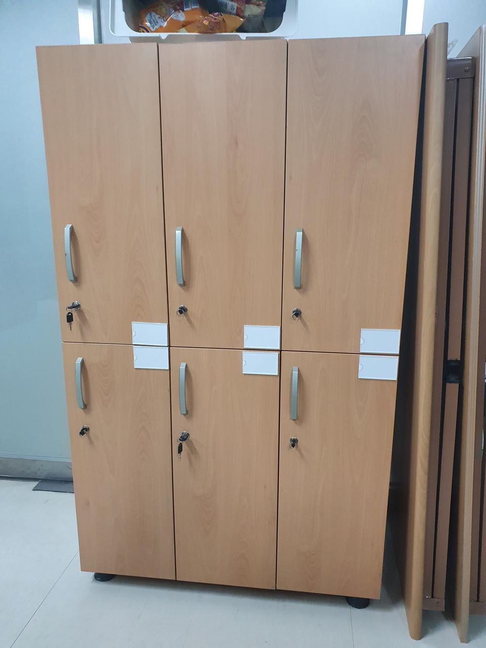 사무실 사물함 6칸