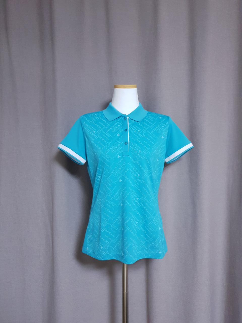 LYLE&SCOTT 골프 반팔 상의 (하늘색)