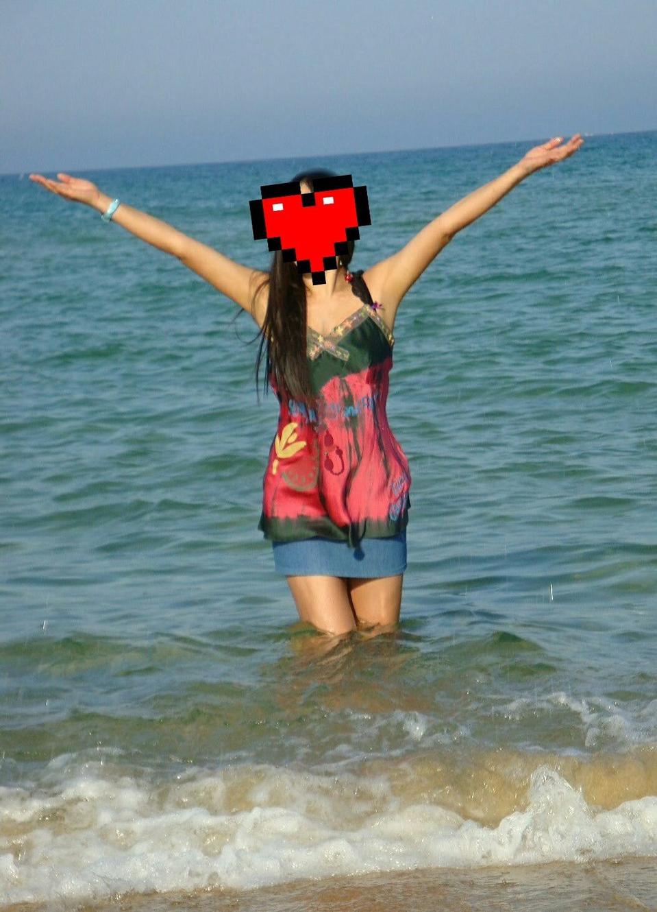 게스 실크 롱 블라우스