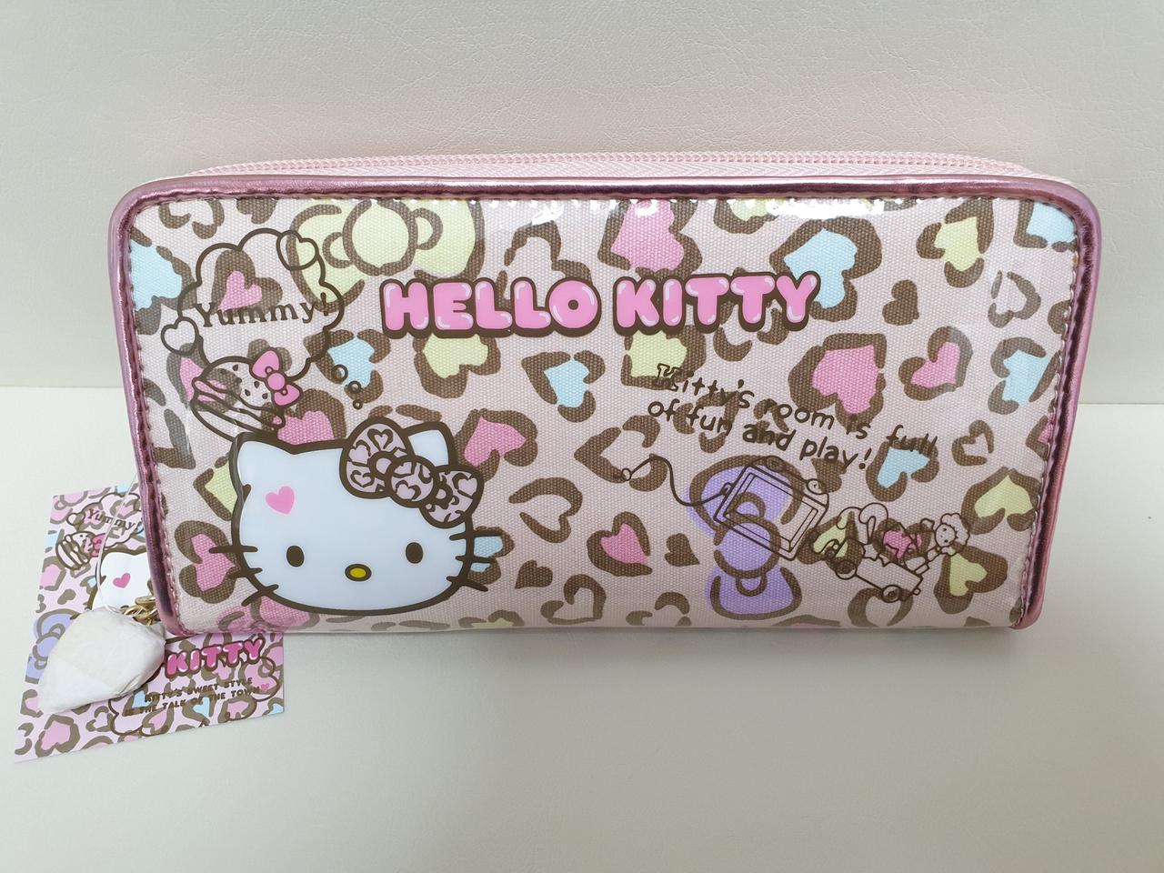 헬로키티 레오파트 장지갑