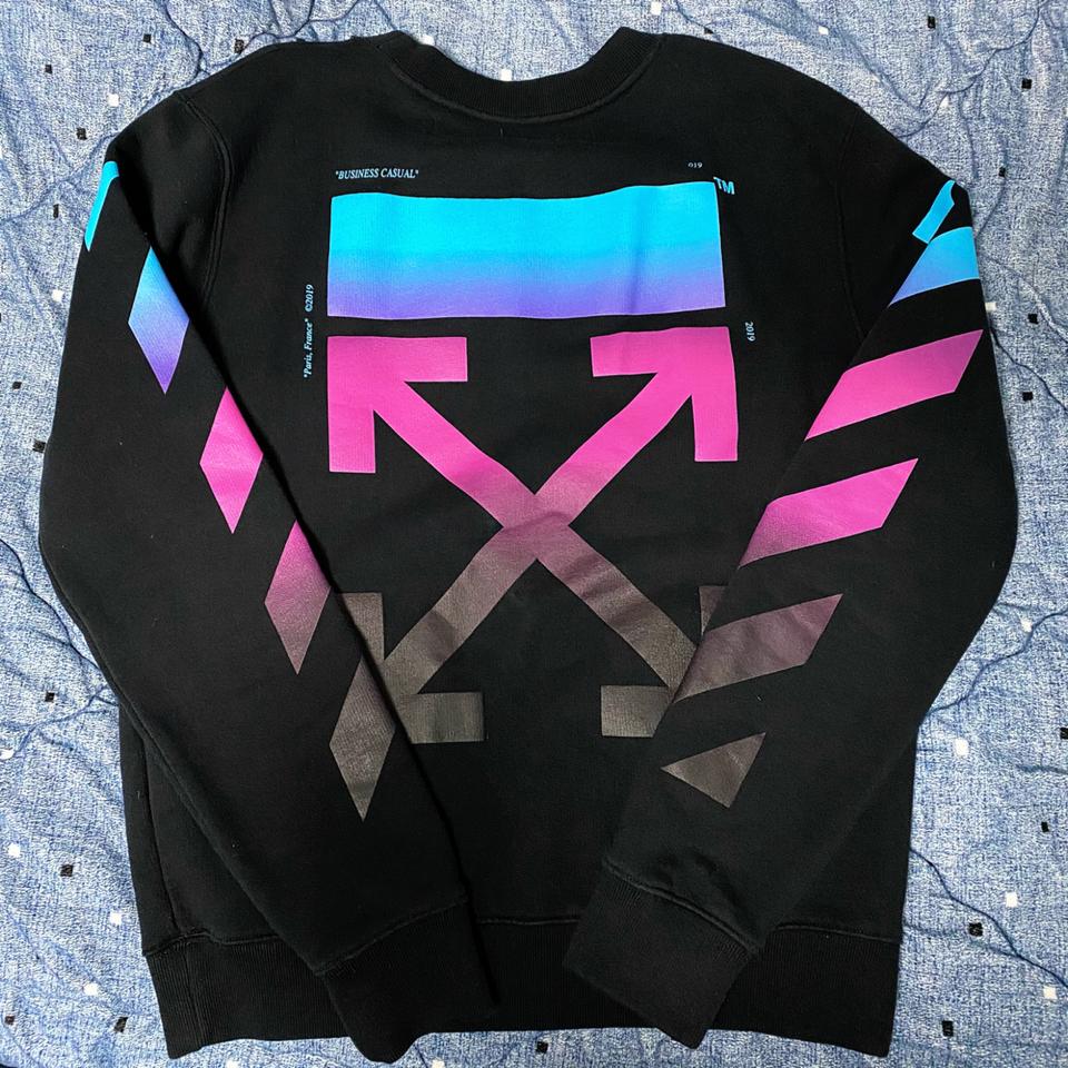 [M] 오프화이트 그라데이션 맨투맨