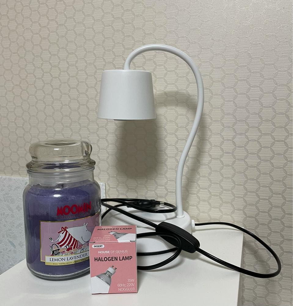 캔들 워머 램프 화이트 & 라벤다 캔들