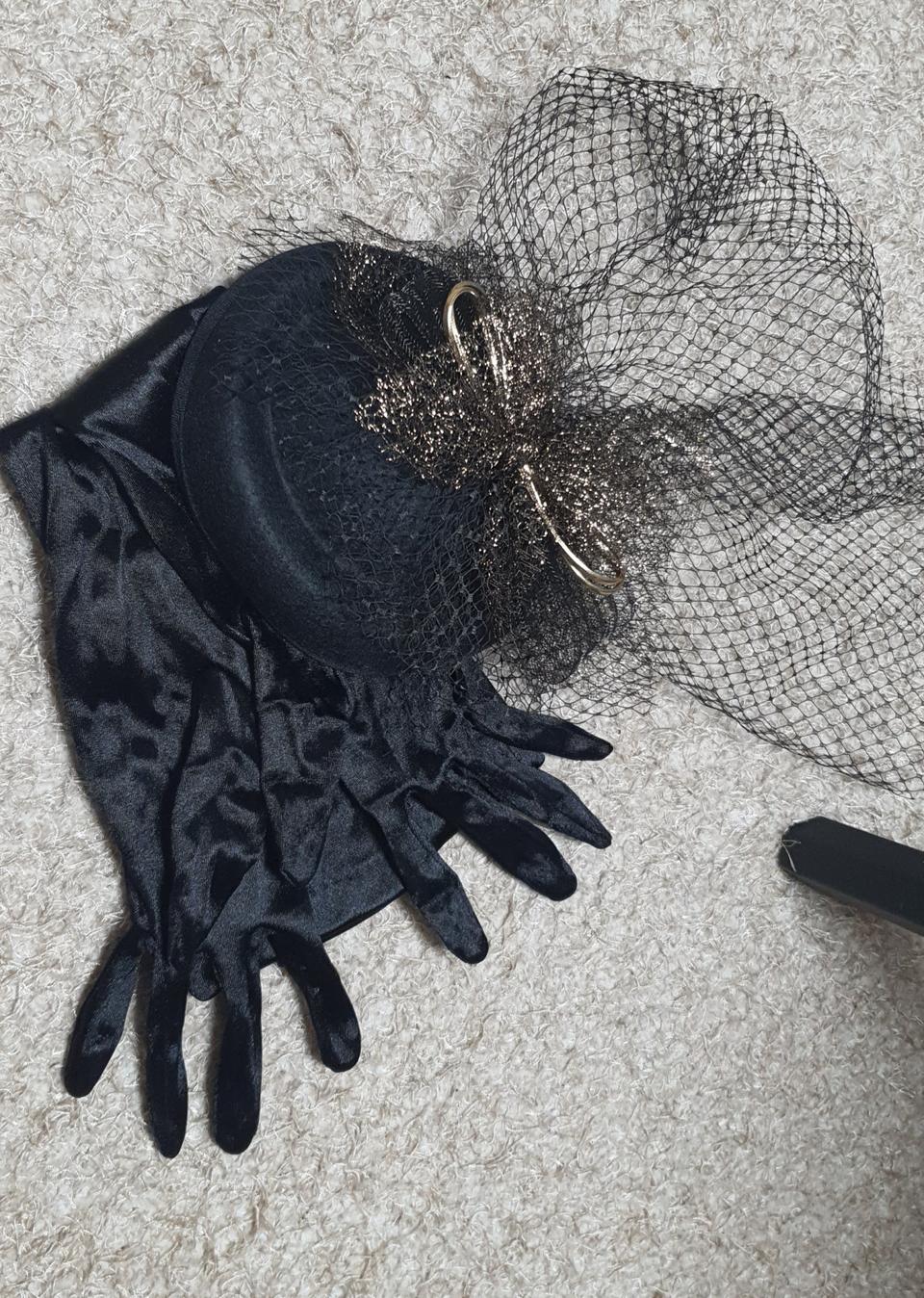 파티용 장갑.레이스모자