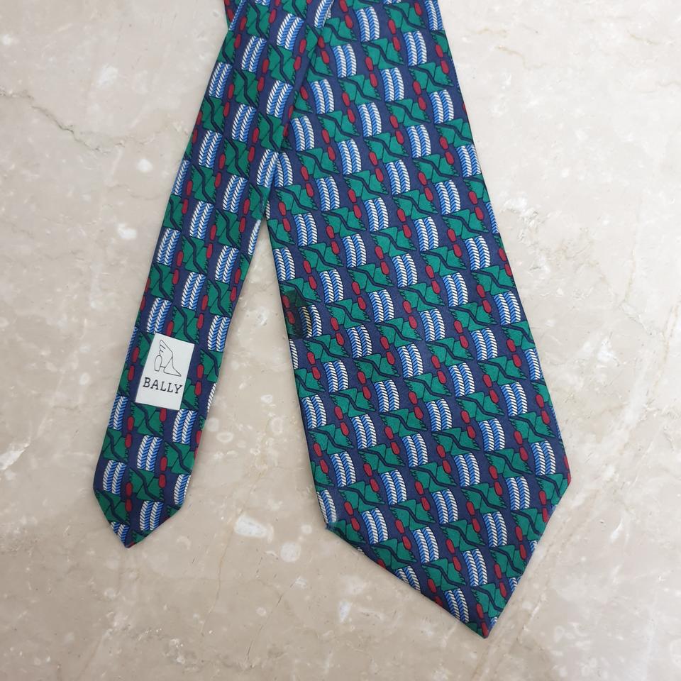 발리 넥타이 레드그린 멀티