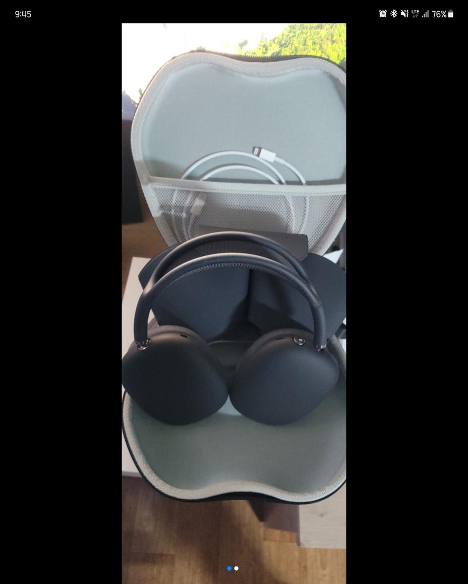 애플 에어팟 맥스 본체+ 보호 실리콘 + 케이스(전체 보호 가능)에어팟