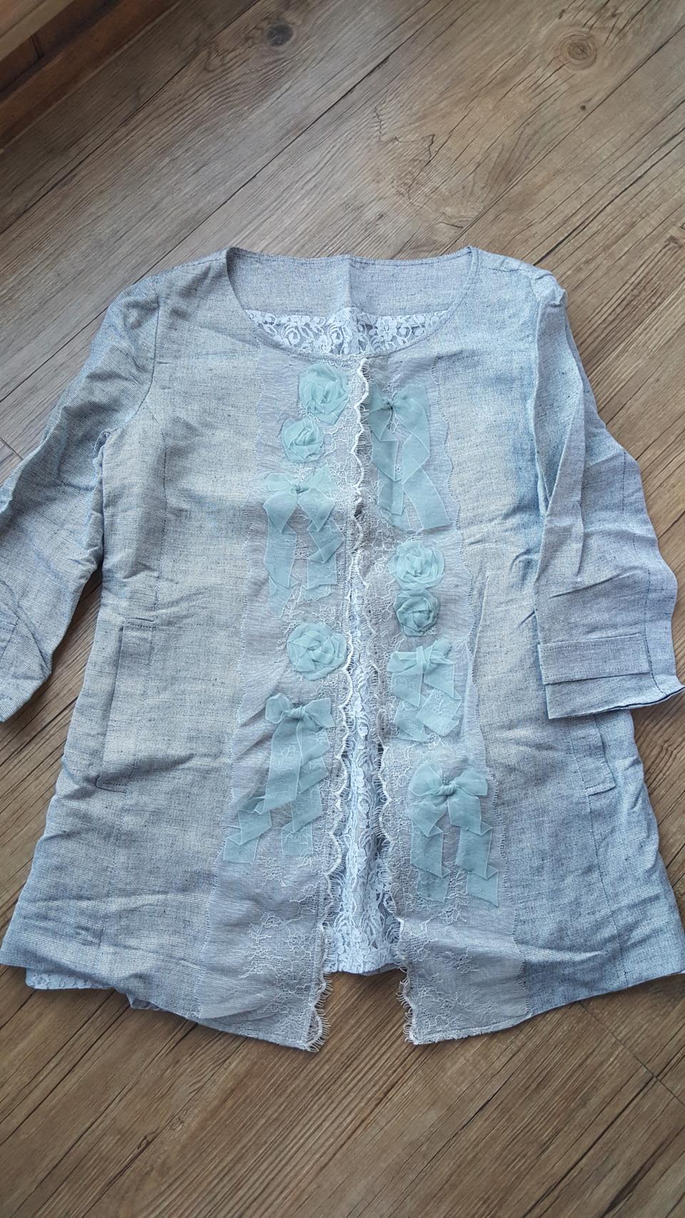 레이스 리본 자켓 가디건 55~66