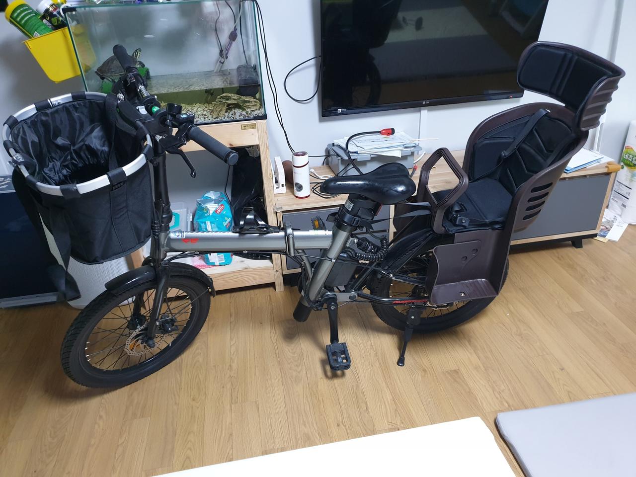 삼천리 전기자전거 + 유아시트