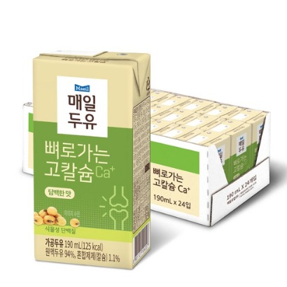 [무료배송] (떡음료) 매일유업 뼈로가는 칼슘두유 담백한맛  24개