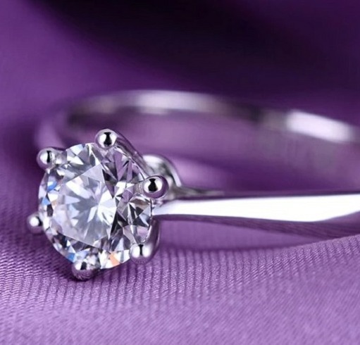 04-15. 925S/플래티늄 플래팅/프리 사이즈/2캐럿 5A 큐빅 반지