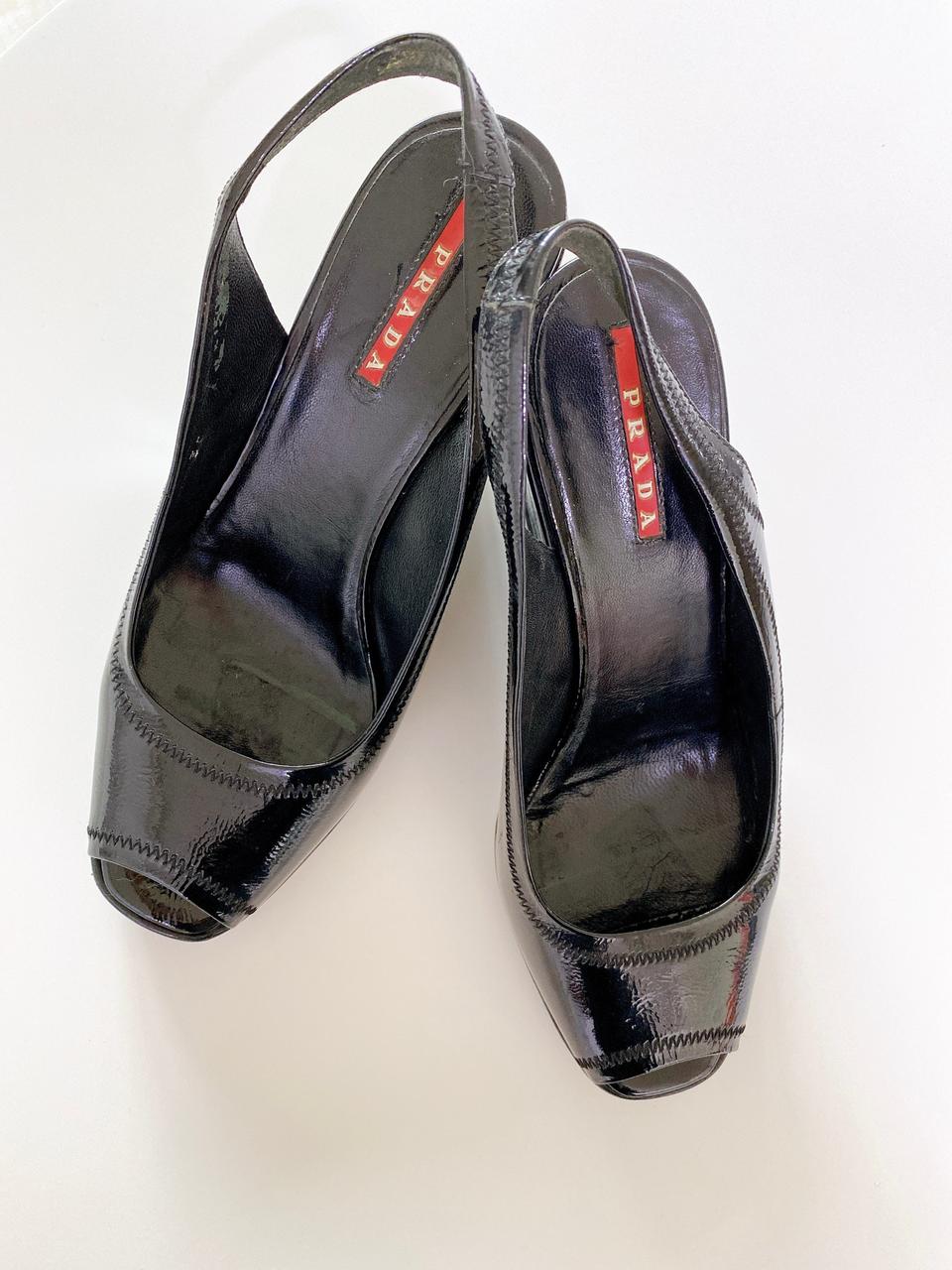프라다 웻지샌들(정품)