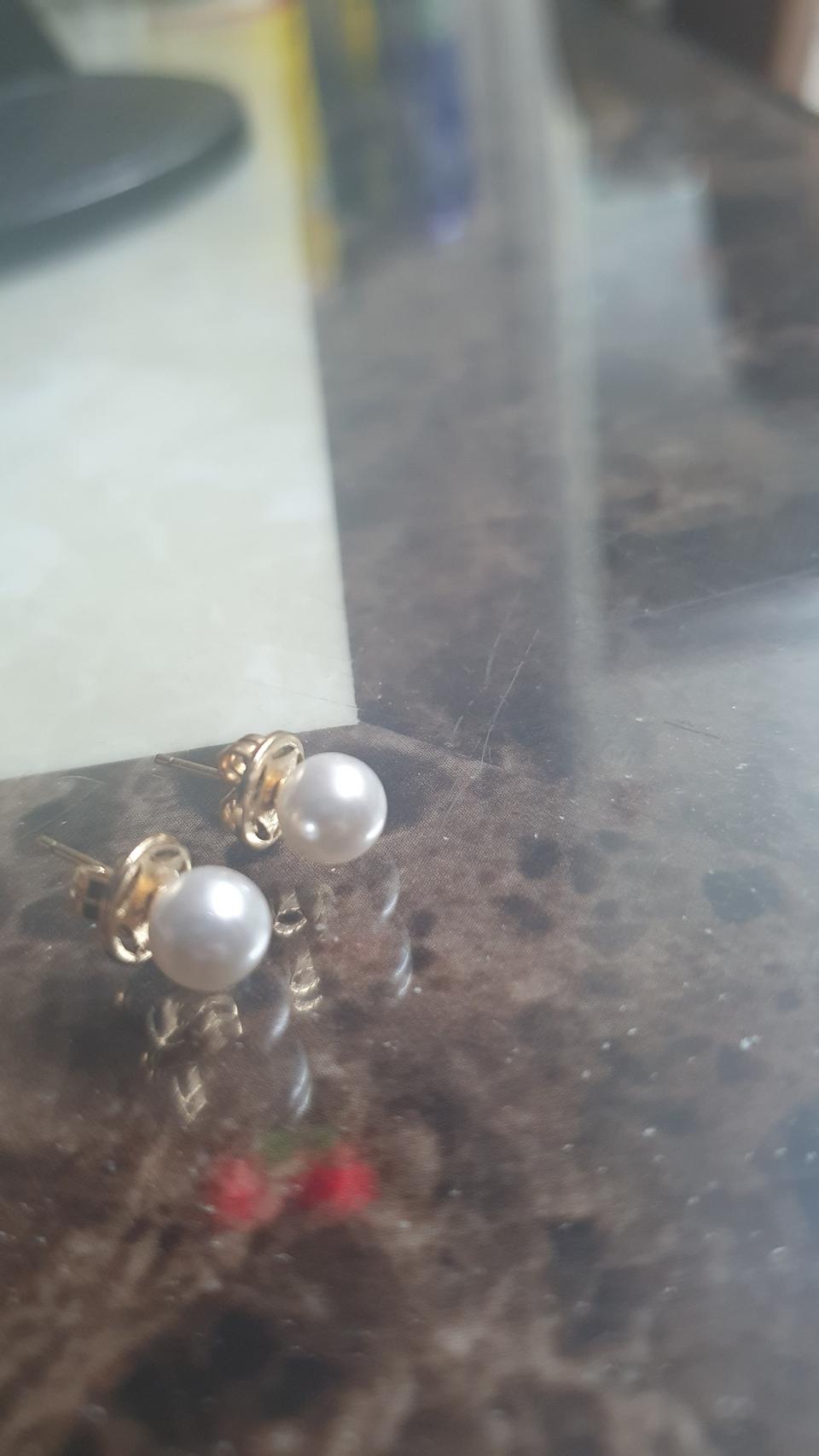 14k 진주 귀걸이