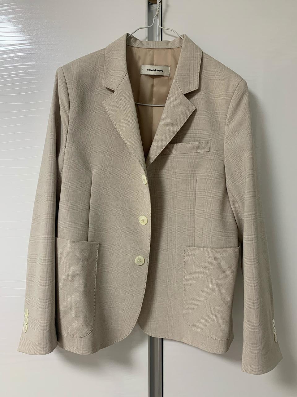 (새제품) 클래식 스티치자켓 베이지 (무료배송)