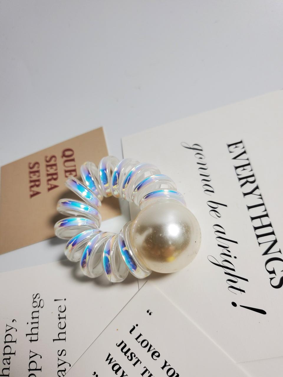 왕진주 전화기선 고무줄