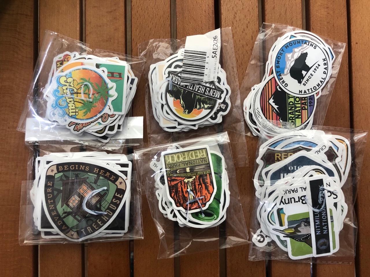 캠핑/낚시/자전거/서핑 스티커 팔아요.