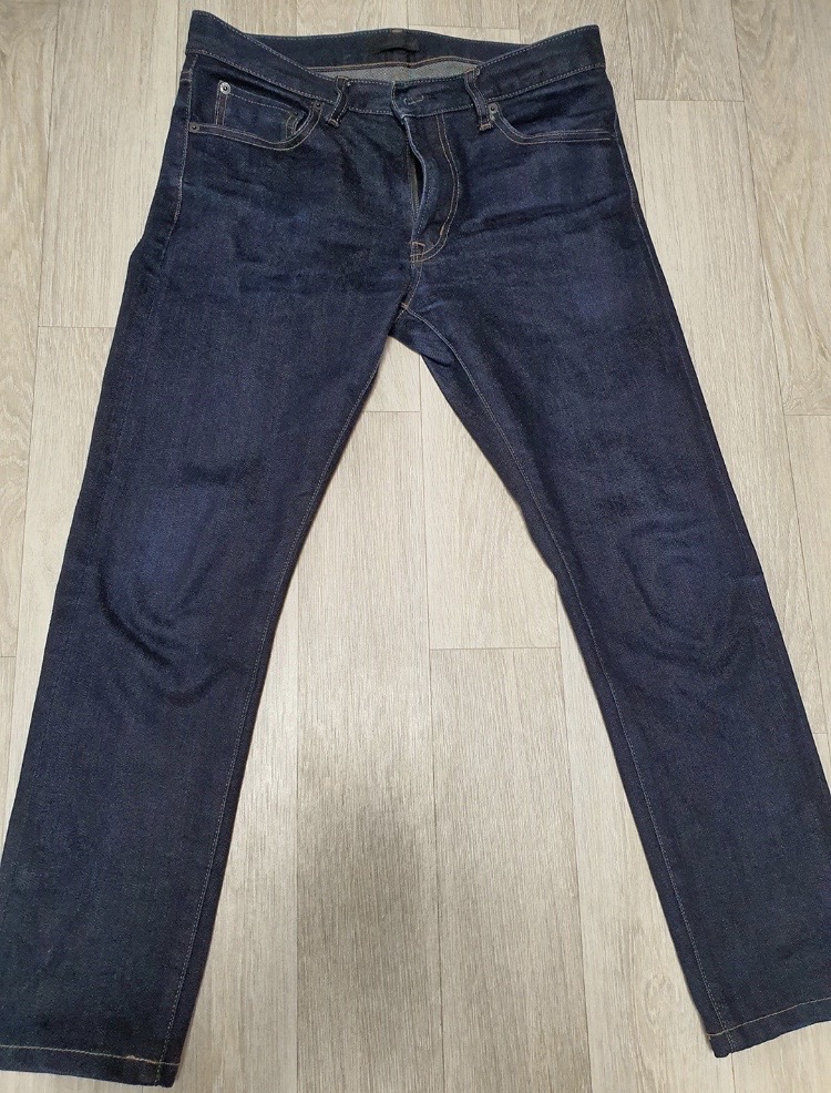 유니클로 청바지 블루진