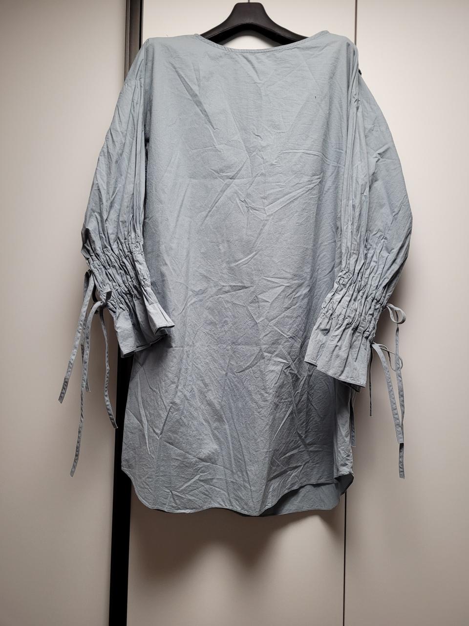 소매리본 롱셔츠 사이즈F