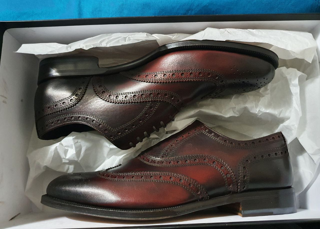 루나에비뉴7 디스퀘어드2 윙팁 브로그 옥스포드화 수제화 구두