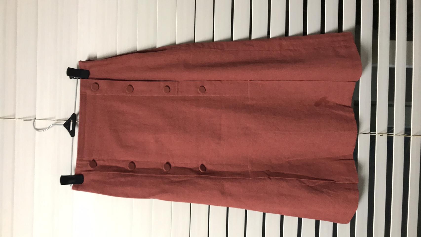 린넨 H라인스커트