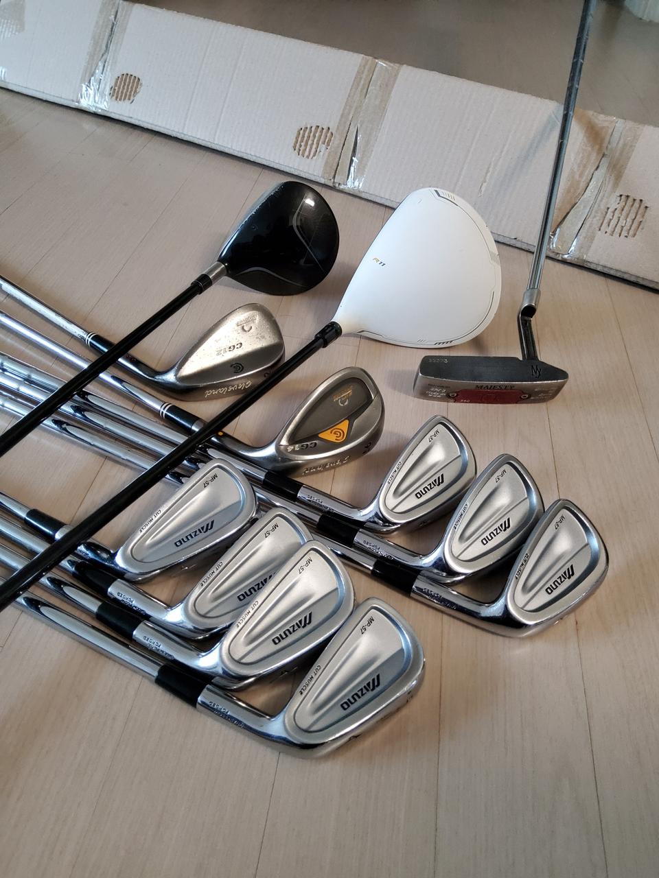 미즈노 테일러메이드 조합 남성용 골프채 세트