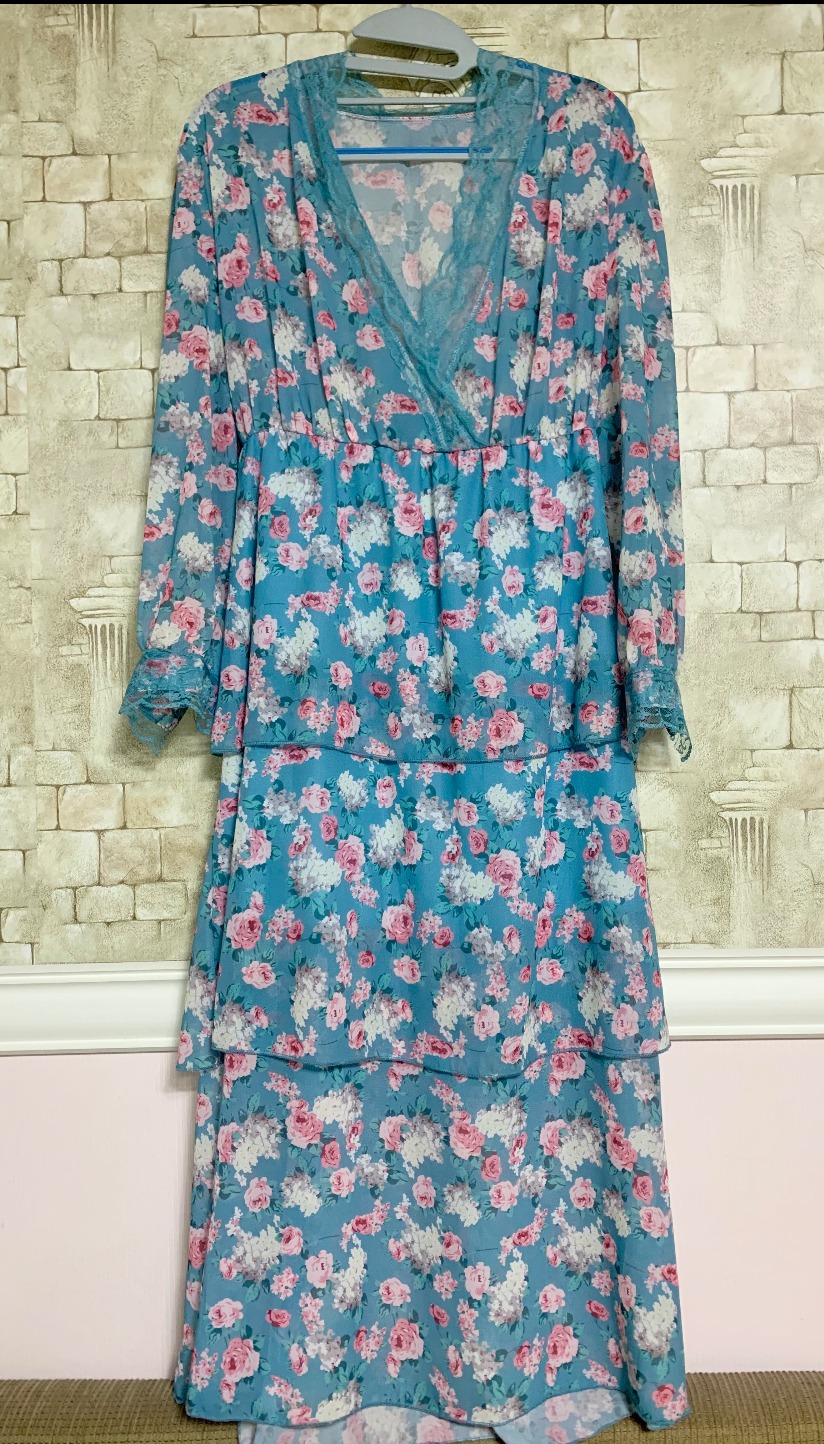 휴양지룩.쉬폰원피스(새상품.55~66)