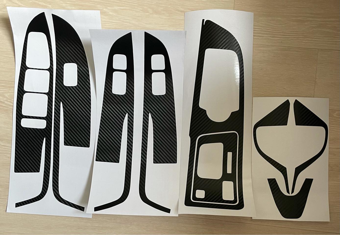 제네시스 G70 핸들/기어패널/윈도우스위치 카본스티커(2017~2020)