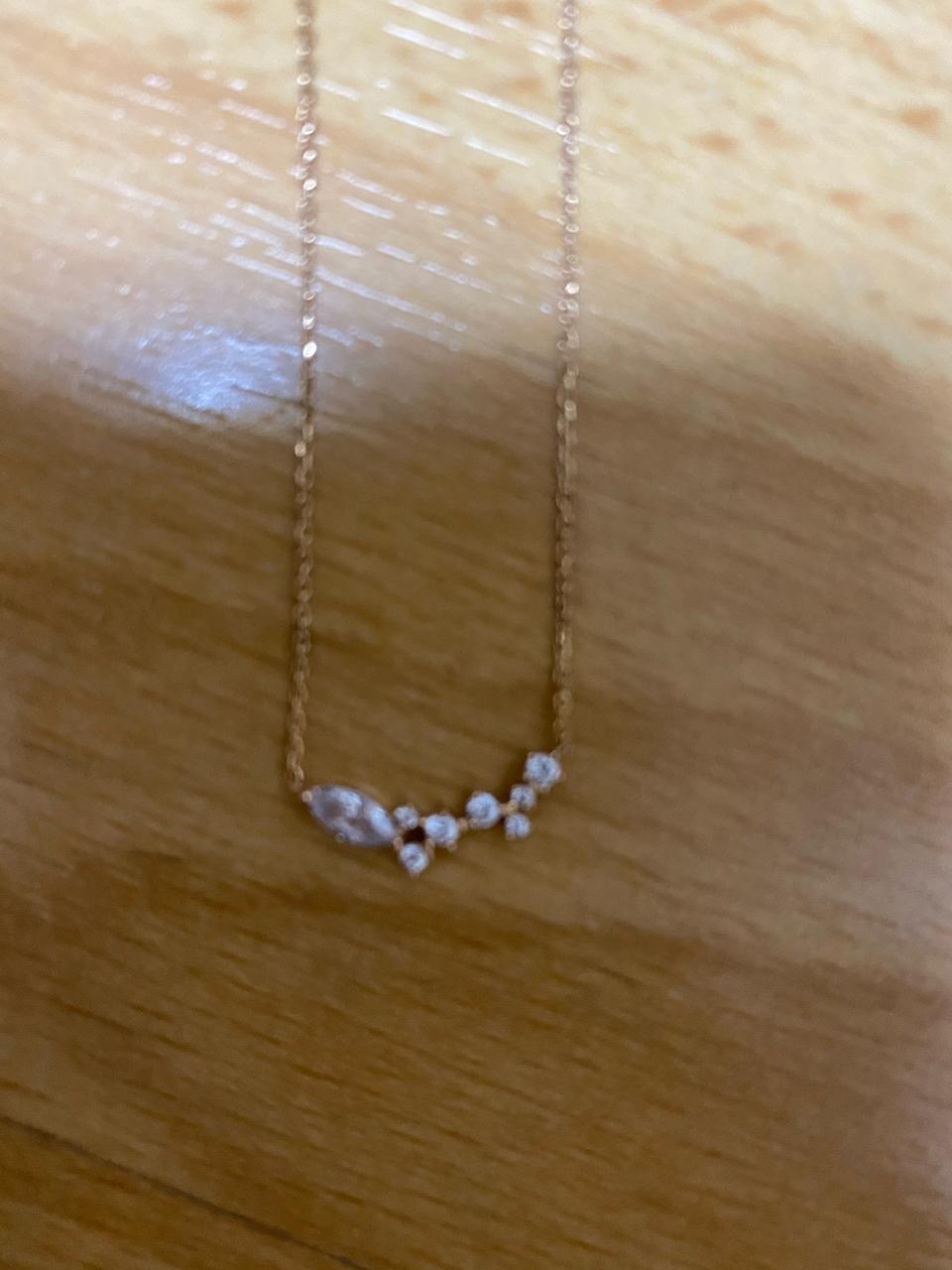 무배 미니골드 14k 로즈골드 목걸이