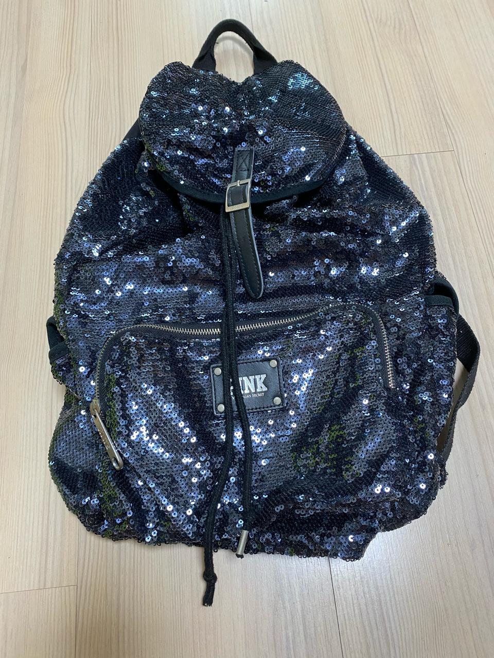 빅토리아시크릿 핑크 시퀸 백팩