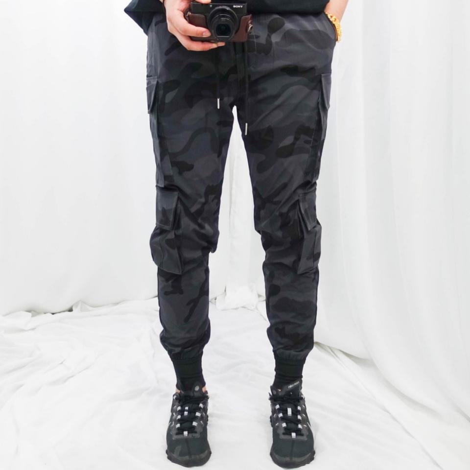 시원한소재 밀리터리 카고 스판 조거팬츠