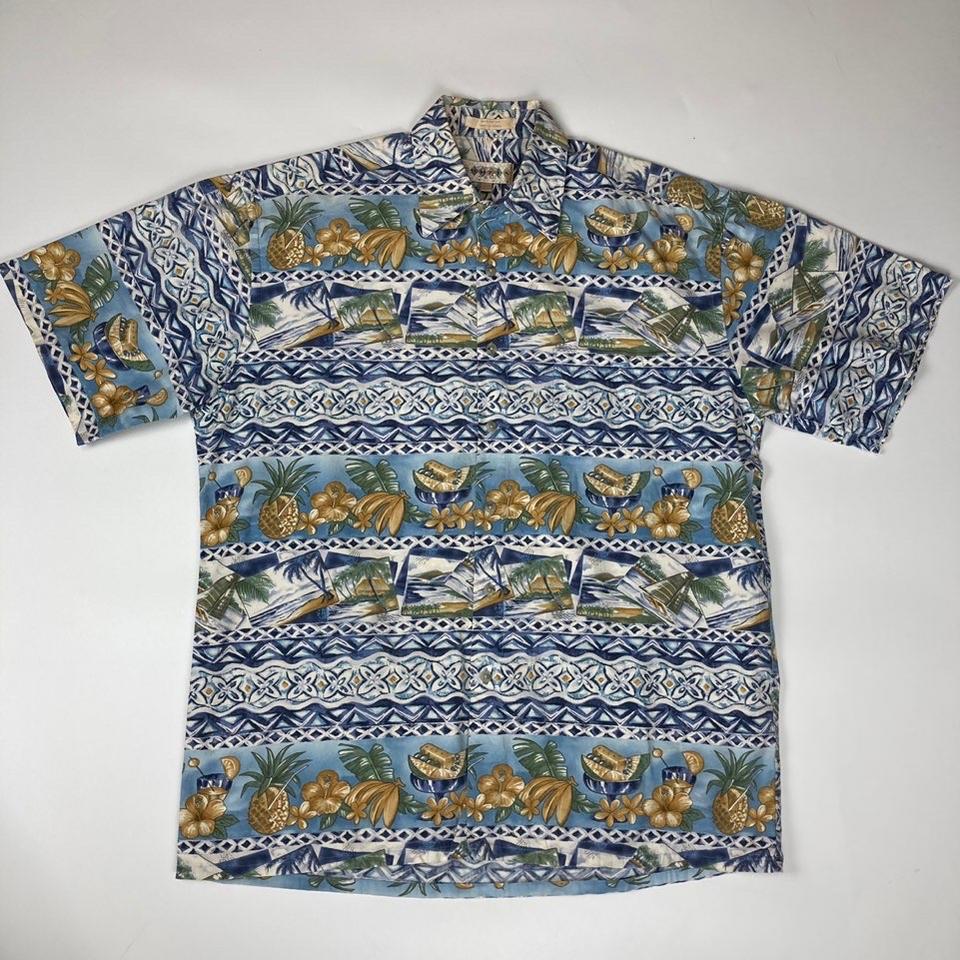 CAMPIA 하와이안 셔츠 L s073