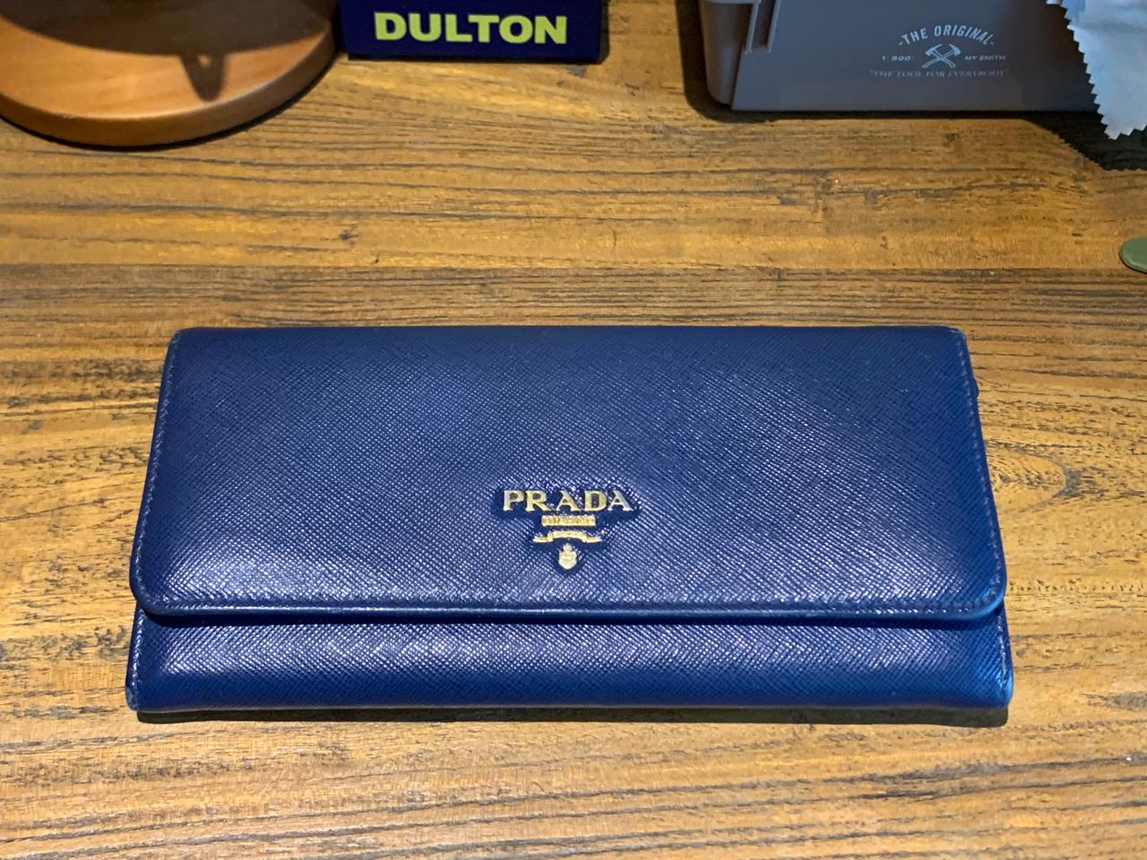 프라다 사피아노 장지갑 블루 (가격 파격적 조정)
