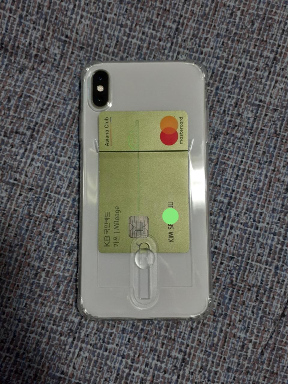 [새상품]아이폰 XS Max 범퍼 투명젤리 카드케이스 3,100원