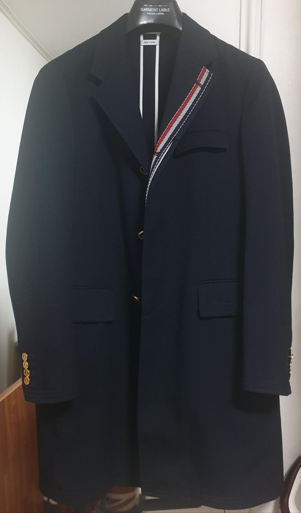 톰브라운 네이비 코트 정품