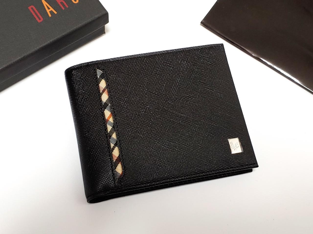 [새상품] 닥스 블랙 사피아노 체크 남성 반지갑 [정품]